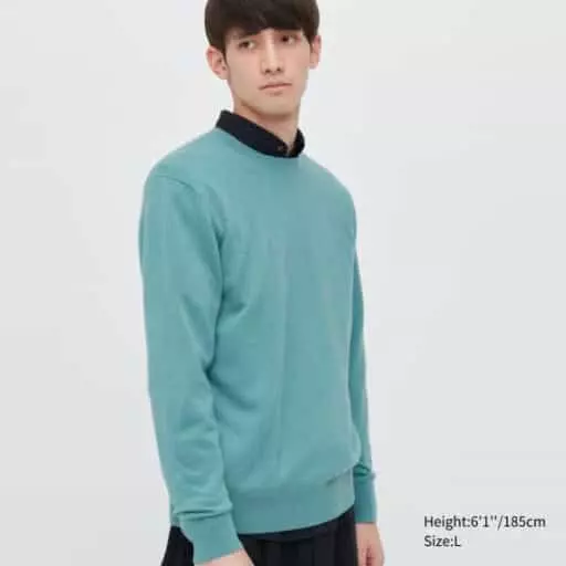 캐시미어크루넥스웨터(긴팔)