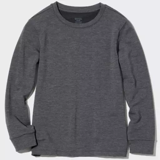 KIDS히트텍코튼크루넥T(긴팔)엑스트라웜