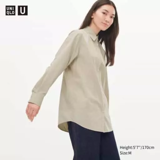 오버사이즈셔츠(긴팔) Uniqlo U