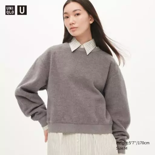 후리스크루넥풀오버셔츠(긴팔) Uniqlo U