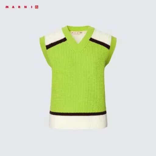 팝콘니트V넥베스트 UNIQLO and MARNI