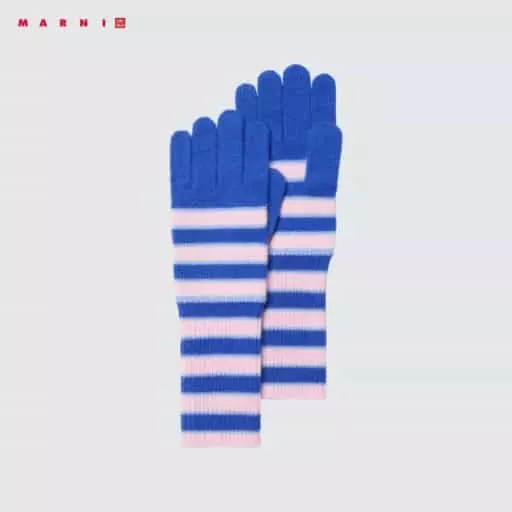캐시미어스트라이프글러브 UNIQLO and MARNI