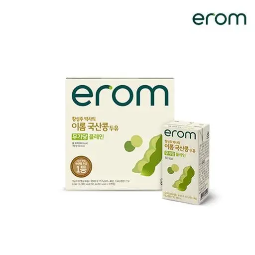 이롬 황성주박사의 국산콩두유 무가당두유(플레인)190ml (16/32/48/64팩) [ 원산지 : 상세설명에 표시 ]