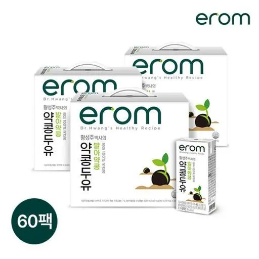 [설왕설렘]이롬 황성주박사의 국산콩두유 발아약콩 190ml 60팩