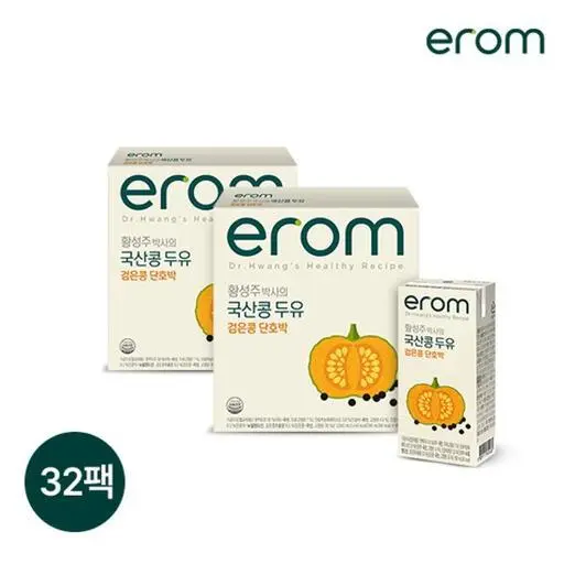 [알뜰특가]이롬 황성주박사의 국산콩두유 단호박두유 190ml 32팩(소비기한2026-03-04))