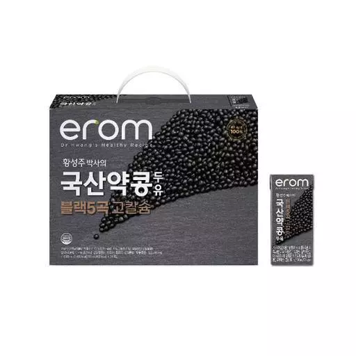 이롬 황성주박사의 국산약콩두유 블랙5곡 고칼슘 190ml (24/48/72팩)