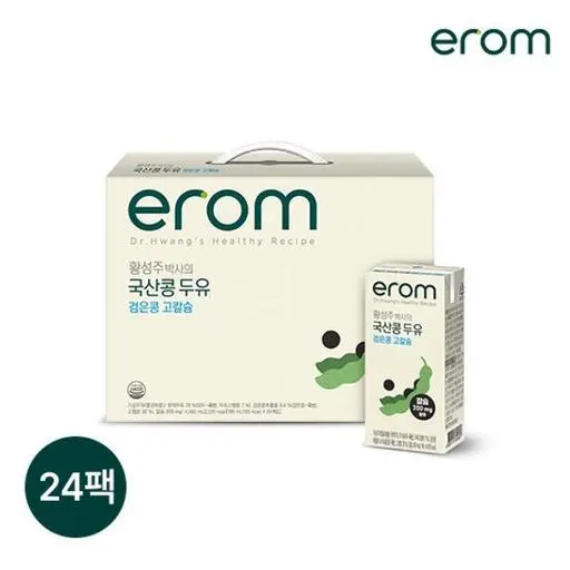 이롬 황성주박사의 국산콩두유 검은콩고칼슘 190ml 24팩