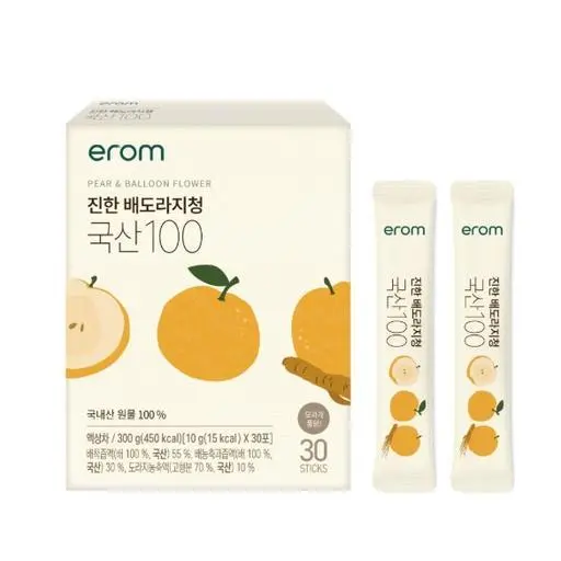 이롬 진한 배도라지청 국산100 10g (30/60/90포)