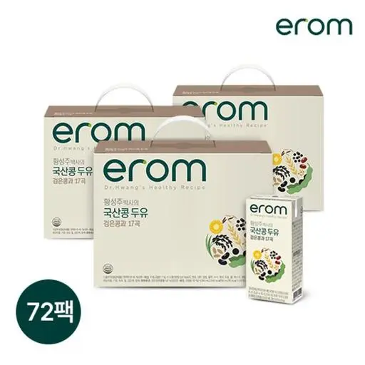 이롬 황성주박사의 국산콩두유 검은콩과17곡 190ml 72팩