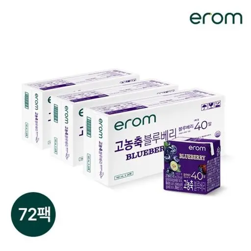 이롬 고농축 블루베리 140ml 72팩