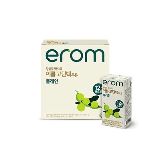 황성주 박사의 이롬 고단백두유 플레인 190ml  16팩 [ 원산지 : 상세설명에 표시 ]