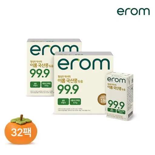 [9월 한가위 국산콩 걸렸네]황성주 박사의 이롬  국산콩 두유 99.9 190ml 32팩  [ 원산지 : 상세설명에 표시 ]