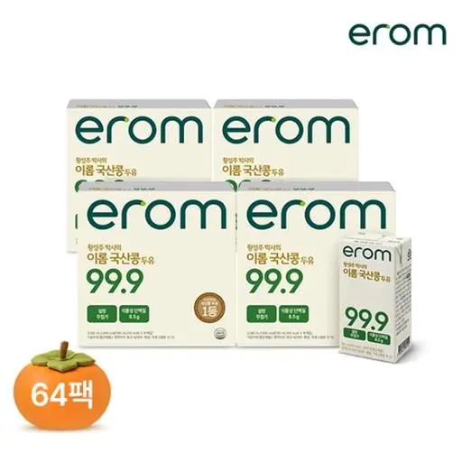 [9월 한가위 국산콩 걸렸네]황성주 박사의 이롬  국산콩 두유 99.9 190ml 64팩  [ 원산지 : 상세설명에 표시 ]
