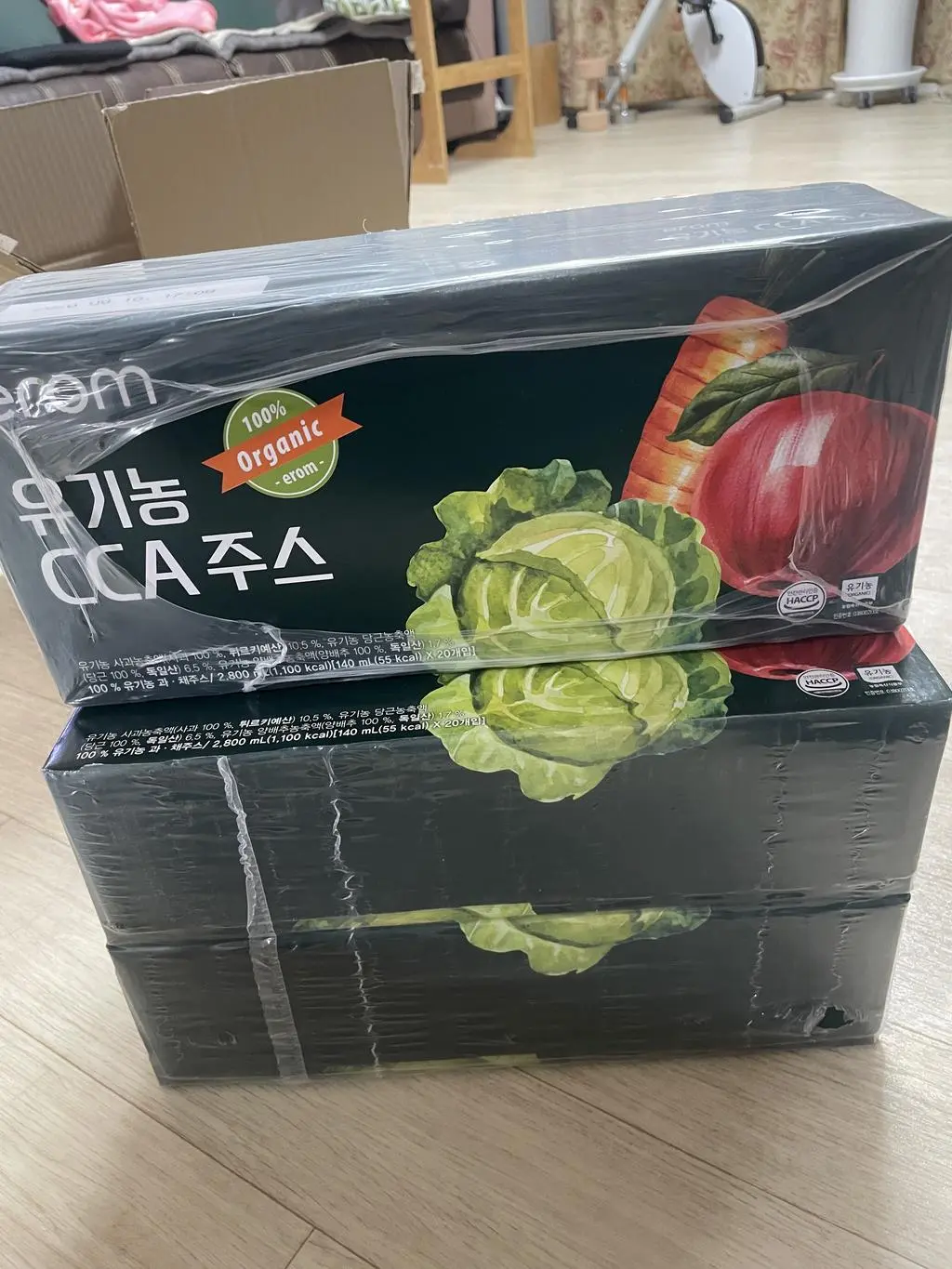 빠른 배송 감사드립니다. 유기종cca 주스를 가족들과 나누어 마시면서 abc 만큼이나 맛