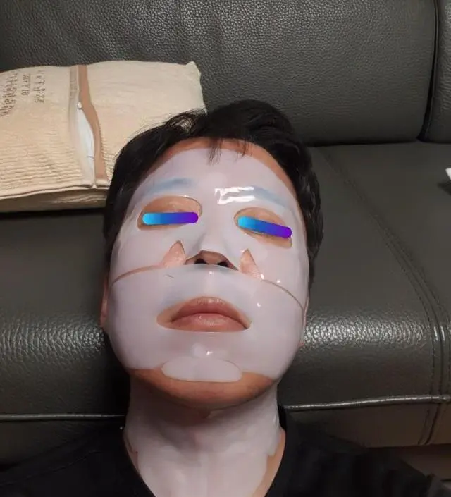 콜라겐 마스크 첨 사용해보는데
