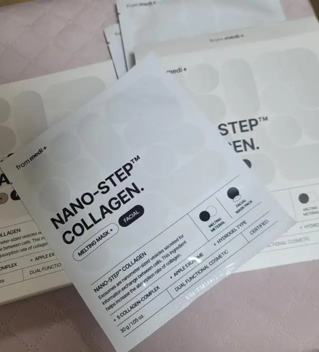 가격이 너무 비싼게 아쉽지만 콜라겐 팩 자체는 쫀득하고 부드럽고 좋아요. 붙였을때 쫀