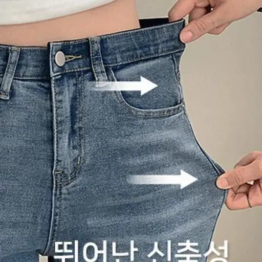 [키작녀롱다리데님🏆12만장] 쪼꼬미 155jeanX롱다리핏 데님팬츠 베스트콜라보PT (인밴딩,밴딩팬츠,일자데님,일자팬츠,세미와이드,하이웨스트,가을바지,가을청바지,간절기)