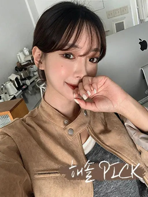 [오늘출발][가을신상🤎해솔PICK/스웨이드자켓] 시크 스웨이드 크롭자켓 (가을아우터,스웨이드자켓,크롭자켓,브라운,간절기,출근룩,하객룩)