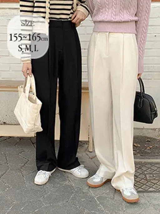 [오늘출발] 에브리 핀턱 슬랙스 (스판슬랙스,와이드슬랙스,와이드팬츠,세미와이드,간절기,하객룩,출근룩)