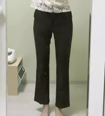 웬만한 슬랙스들은 저한테 다 크고 핏이 어정쩡해서 슬랙스를 입고싶어도 못 입었었는데