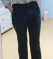 평소에 바지 M 입는데 다른 ㄹㅣ뷰들 보고 작게 사길 잘한거 같아요. 스판끼 진짜 짱짱