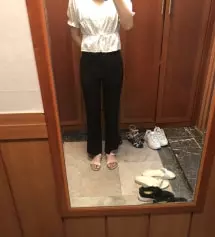 제가 부츠컷 슬랙스 사려고 여기저기 많이 돌아다니면서 입어봤는데 마음에 드는 게 없