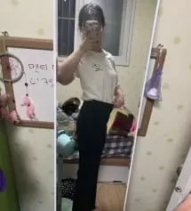 하비라서 허리는 큰데 다리는 편하게 잘 맞아요ㅎㅎ

