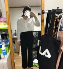 진짜 제가 이런 바지를 찾고 있었어요 ㅠㅠㅠㅠㅠㅠ 종아리가 두꺼운 편이라 이런 슬랙
