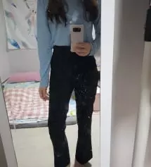 키보다 다리가 긴 편이라 가끔 다른 바지들은 좀 짧았는뎅.. 요건 딱 좋아요!!
