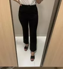 바지 핏이 너무 예뻐요!! 다리도 완전 길어보이고요! 저는 157정도인데 155사이즈 사니