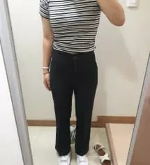 키가 작아서 155cm 시켰는데 처음에는 조금 길다고 생각했지만 막상 입고 다녀보니까 길