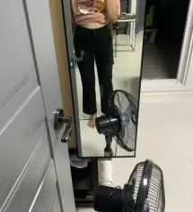 처음에 160살까 155살까 고민하다가 155샀는데 기잗도 너무 예쁘게 딱맞고 밴딩이여서 