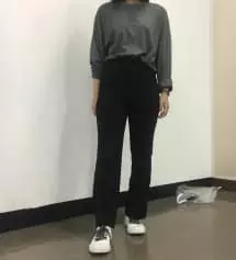 인생슬랙스!!!! 입어보자마자 감탄했어요 다리가 원래 짧은데 이 슬랙스입으깐 길어보이