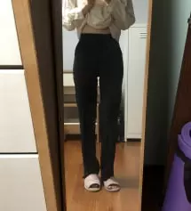 165기장으로 미듐 시켰다가 너무 커서 찐따핏 나오길래 스몰로 교환했는데 스몰도 허벅