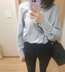 허리 부분이 밴딩이라서 정말 편해요 그리고 가격대비 가정비 짱이에요.. ㅜㅜ 슬랙스 