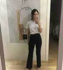 슬랙스에 데인 적 많은 하비라, 특히 종아리에 비해 허벅지가 굵은 편이라 기대 안했는