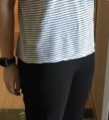 사이즈 딱 맞아요ㅎㅎ 바지 너무 이쁘고
