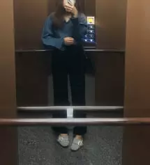 다리가 확실히 길어보이구 세미정장으로 완전 딱이에염! 중동슬랙스랑 번갈아가면서 출