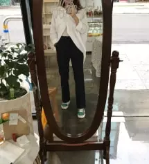 진짜 바지 기장수선 안해도 되고 다리도 길어보이는게 아주 좋아요 너무 만족합니다 엑