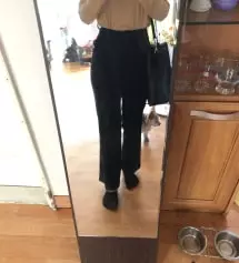 바지 핏이 진짜 예뻐요!! 허리는 밴딩이지만 커서 울어가지고 수선을 해야해서 그게 좀