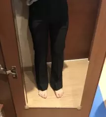 길이는 딱인데ㅠㅠ 허벅지가 너무 딱 붙어서 
