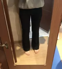 길이는 딱인데ㅠㅠ 허벅지가 너무 딱 붙어서 
