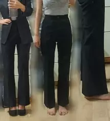 153/41 인데 기장 잘맞아요! 전 155기장으로 사이즈 
