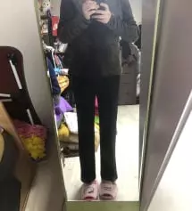 허벅지 부분 여유잇게 남아여
