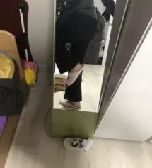 허벅지 부분 여유잇게 남아여
