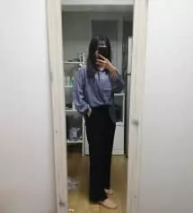 역시 고고싱은 슬랙스 맛집 진짜 너무너무 예뻐요 제가 키가 작아서 바지를 살때 수선하