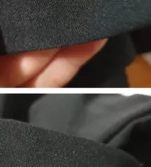 바지핏은 마음에 드는데 단추구멍에 구멍이 안 뚫려있네요? 바지에 실밥 튀어나온 것도