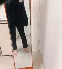 긴 슬랙스를 시키고 싶어서 골랐습니다
