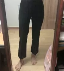 블랙 150 xxs이랑 베이지 155 xs 샀구요 사이즈 차이 보시라고 같이 올려요
