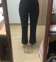 블랙 150 xxs이랑 베이지 155 xs 샀구요 사이즈 차이 보시라고 같이 올려요
